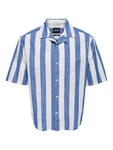 Only & Sons Hemd 'Tes' marine/weiß
