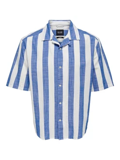 Only & Sons Hemd 'Tes' marine/weiß Only & Sons Hemd 'Tes' marine/weiß