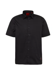 HUGO Hemd 'Ebor' blutrot/schwarz
