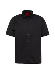 Hemd 'Ebor' blutrot / schwarz