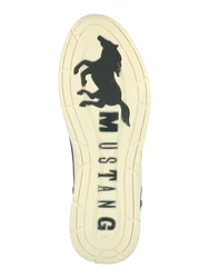MUSTANG Sneaker Schnuerhalbschuh nachtblau/weiß