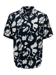 Hemd 'Dash' navy / wei