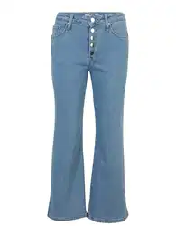 Dorothy Perkins Petite Džíny 'Petite Button Front Wide Leg Jeans' světlemodrá