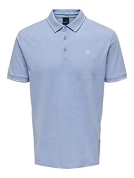 Poloshirt 'Fletcher' hellblau / wei