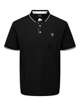 Only & Sons Poloshirt/ T-Shirt Fletcher schwarz/wei