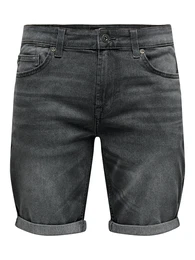 Shorts 'Ply' grey denim