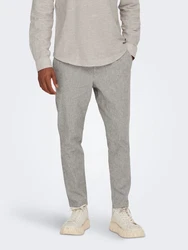 ONLY & SONS Stoffhose Linus grau/offwhite
