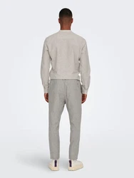 ONLY & SONS Stoffhose Linus grau/offwhite