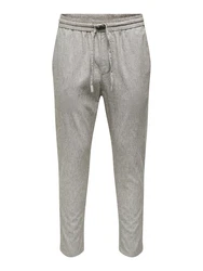 ONLY & SONS Stoffhose Linus grau/offwhite