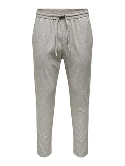 ONLY & SONS Stoffhose Linus grau/offwhite