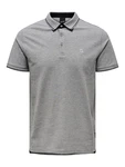 Only & Sons Poloshirt/ T-Shirt Fletcher grau