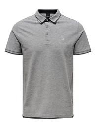 Shirt 'Fletcher' grau / schwarz