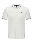 Only & Sons Poloshirt/ T-Shirt Fletcher schwarz/weiß