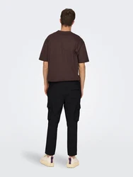 ONLY & SONS Leinenhose Linus schwarz