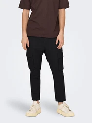ONLY & SONS Leinenhose Linus schwarz