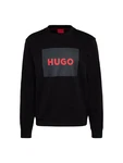 HUGO Sweatshirt 'Duragol' rot / schwarz