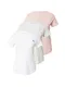Abercrombie & Fitch Majica  pegasto siva / roza / bela