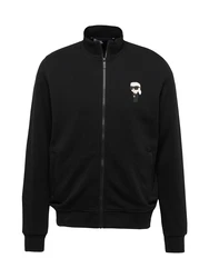 Karl Lagerfeld Sweatjacke hellgrau/schwarz/weiß