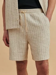 DAN FOX APPAREL Shorts 'Moritz' schwarz/offwhite