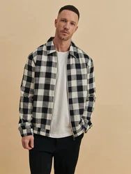 DAN FOX APPAREL Jacke 'Ilja' graumeliert/schwarz/offwhite