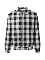 DAN FOX APPAREL Jacke 'Ilja' graumeliert/schwarz/offwhite