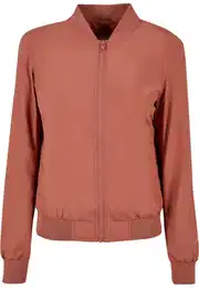 Urban Classics Přechodná bunda pastelově červená