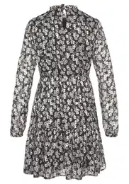 Šaty žlutá / černá / bílá