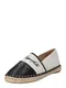 Karl Lagerfeld Espadrile 'KAMINI'  črna / bela