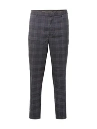 Hose dunkelblau / grau / burgunder