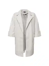 P?echodný kabát ?edý melír