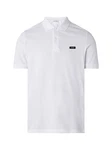 Calvin Klein Poloshirt STRETCH PIQUE SLIM BUTTON POLO schwarz/weiß