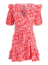 Dorothy Perkins Petite Šaty pink / červená / bílá