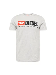T-Shirt 'Diegor' graumeliert / rot / schwarz / wei