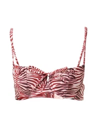 Bikini gornji dio 'Brazil' ljubičasto crvena / pastelno roza / crvena