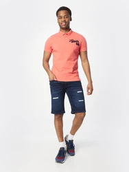 INDICODE JEANS Shorts Kaden Holes dunkelblau