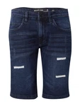 INDICODE JEANS Shorts Kaden Holes dunkelblau