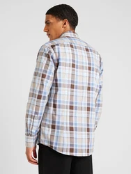 bugatti Hemd blau / hellblau / hellbraun