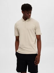 SELECTED HOMME Poloshirt 'Fave' beige