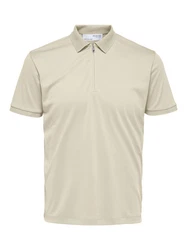 SELECTED HOMME Poloshirt 'Fave' beige