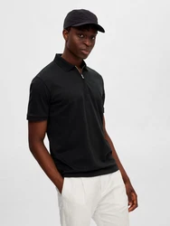 SELECTED HOMME Poloshirt 'Fave' schwarz