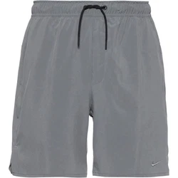 NIKE Sportshorts 'Unlimited' grau/weiß