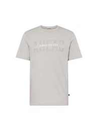 T-Shirt 'Kasaca' grau / hellgrau / wei