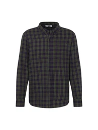 Hemd 'Alex' navy / tanne