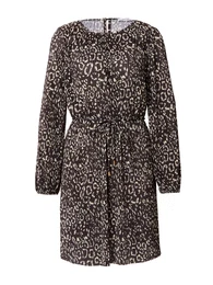 Šaty 'Ilona' béžová / šedá / černá