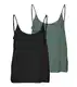 VERO MODA Top 'LUNA'  zelená / černá