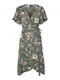 VERO MODA Šaty 'Saki'  khaki / jedle / pudrová / starorůžová