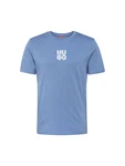HUGO T-Shirt 'Decali' hellblau/weiß