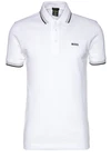 BOSS Poloshirt 'Paddy' nachtblau / grau / weiß