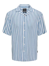 Only & Sons Hemd 'Wayne' blau/weiß