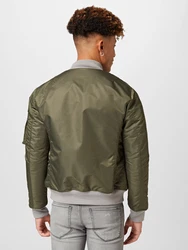 Schott NYC Jacke Airforce grau/oliv/schwarz